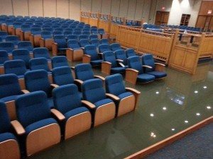 photo - The flooded synagogue sanctuary