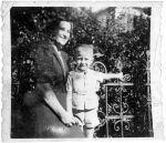 photo - Peter Suedfeld and his mother. Taken at Vajdahunyad Castle, Budapest, Hungary, circa 1939/40