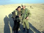 photo - Emily Rose and Aviv Eisenstat in the Israel Defence Forces’ officer’s training school in 2008