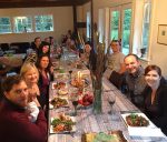 photo - Members of the Gibsons-area Jewish community gather for a pre-Rosh Hashanah dinner