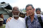 photo - Maung Zarni, right, with a 67-year-old Rohingya man from Maungdaw, who had been a leader at a township level in former prime minister Ne Win’s early days, when Rohingyas were recognized as an ethnic community with full citizenship rights