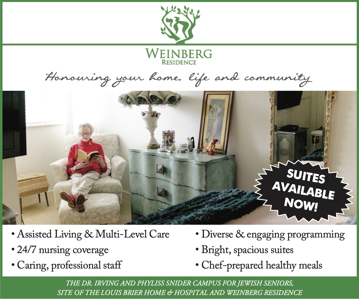 Weinberg Residence Spring 2023 box ad