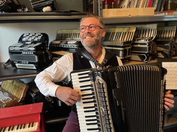 photo - The accordion “has gradually and sneakily taken over my life,” says musician David Symons, member of the group Obliquestra