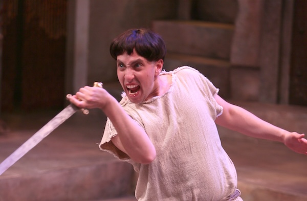 photo - Dromio in The Comedy of Errors. Bard on the Beach runs into September.