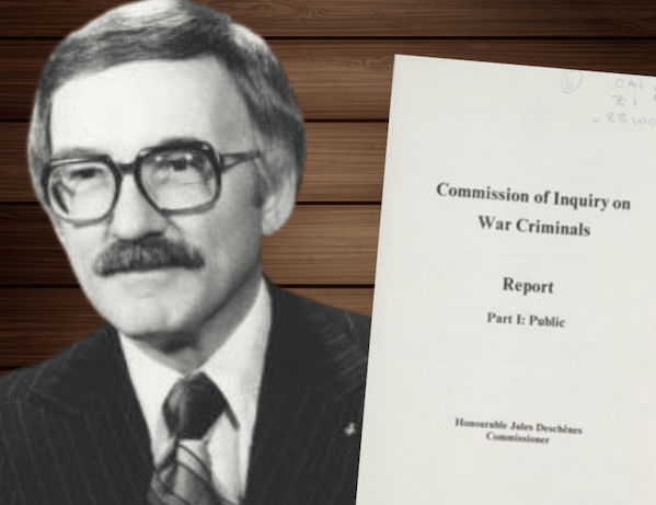 screenshot - Justice Jules Deschênes, who was appointed by the Canadian government in February 1985 to oversee the Commission of Inquiry on War Criminals in Canada