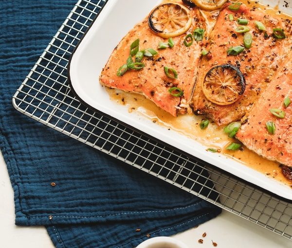 photo - Faith Kramer’s Roasted Salmon with Citrus-honey Sauce