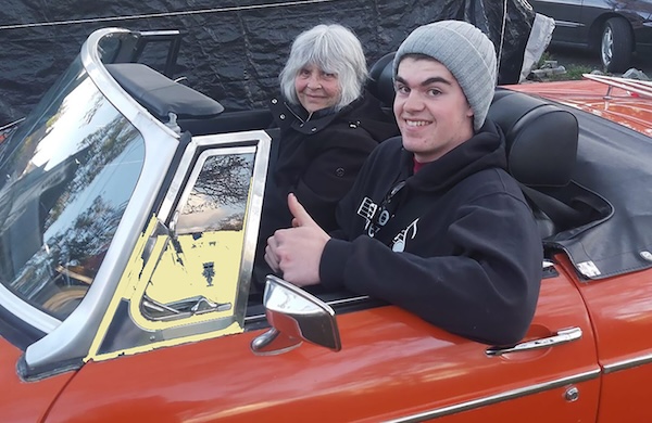 photo - Artist Olga Campbell and her grandson Arlo, for whom Campbell wrote her memoir, Dear Arlo: Letters to My Grandson