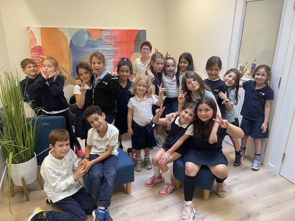 photo - Vancouver Talmud Torah students in the new Hildy Barnett Wellness Centre